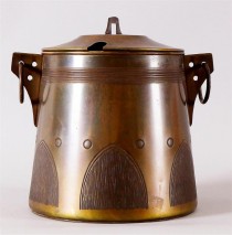 Circa 1905 Jugendstil Secessionist Copper Covered Pot SOLD