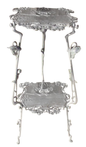 Art Nouveau Cast Iron Continental Table 1900