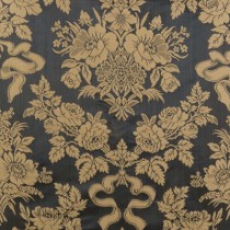 Lee Jofa Italian Cotton Silk Damask Dark Blue Upholstery SOLD