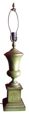 Classical French 19th Century Tole Urn Lamp Base 