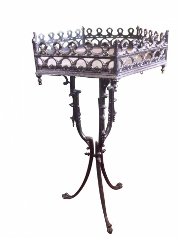19th Century Ornate Cast Iron Plant Stand SOLD