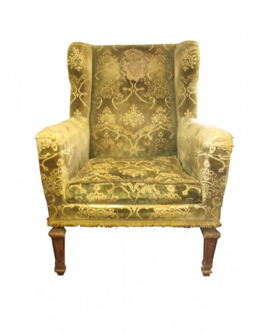 19th Century Pair Similar Wing Chairs 