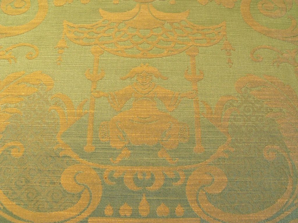 Lee Jofa French Cotton Chinoiserie Green SOLD