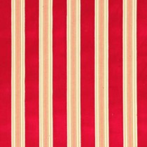 Lee Jofa French Cut Velvet Cotton La Duree Stripe Rouge Red