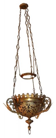Art Nouveau NeoGothic Hanging Lantern SOLD