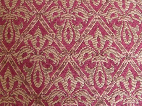 Lee Jofa English Rayon Cotton Flax Fleur de Lys Indian Red Upholstery