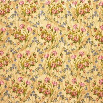 Lee Jofa French Moire Floral Ribbons Print Amboise D'Or Gold