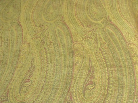 Lee Jofa Moss Edwardian Paisley Wool Cotton Chenille Tapestry
