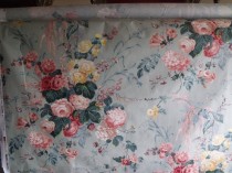 Lee Jofa Exclusive Floral Bouquet Print Color Stone Cotton SOLD