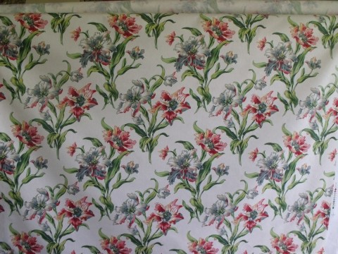 Lee Jofa French Stretton Print Ivory Floral Cotton SOLD