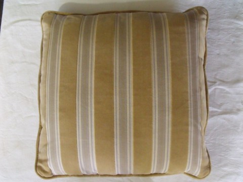 18.5" Square Down Pillow Cotton Velvet SOLD