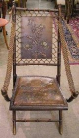1890 German Tooled Leather Chair SOLD