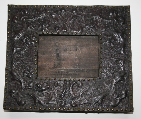 Tooled Leather Picture Frame SOLD