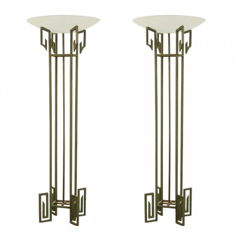 Pair French Art Deco Torcheres