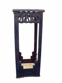 1930s French Blue Enamel Cast Iron Umbrella Stand SOLD