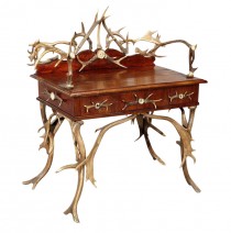Coming Soon - Black Forest Large Antler Desk circa 1880