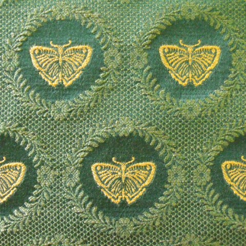 Lee Jofa Papillon Weave Cotton Rayon Green Gold