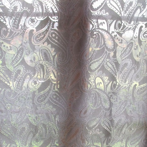 SOLD Scottish Cotton Madras Paisley Lace Curtain 68" wide
