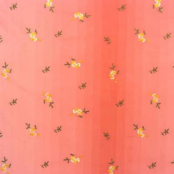 Lee Jofa India Embroidery Fleurir Silk Petal Pink