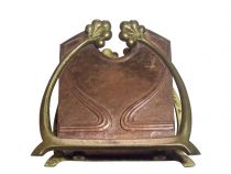 SOLD WMF Jugendstil Art Nouveau 1900 Letterholder Copper Brass