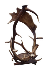 SOLD 19th Century Black Forest Antlers Pipe Stand Rack Germany