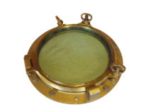 SOLD Swedish Vintage Bronze Porthole Maritime Nautical Ship 19" Diameter