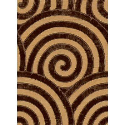 Art Deco Moderne Sublime Style Silk Velvet Cocoa Brown