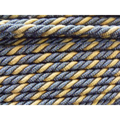 Vintage Lyon France Trim Cord Blue Gold