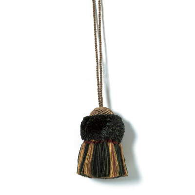 Kravet Small Adorable Hatted Key Tassel Green Gold Beige