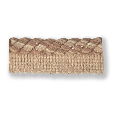 High End Cord with Lip Beige White 3/8" diameter